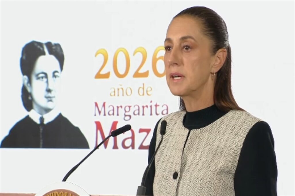 Claudia Sheinbaum habla en conferencia sobre la consulta educativa nacional