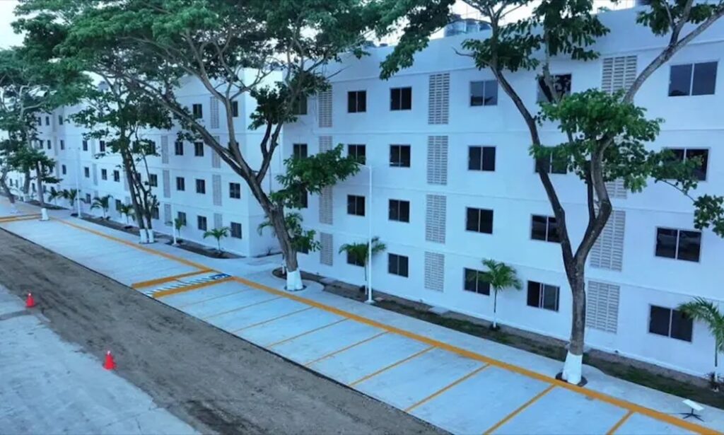 Edificios multifamiliares del programa de vivienda social en Tabasco