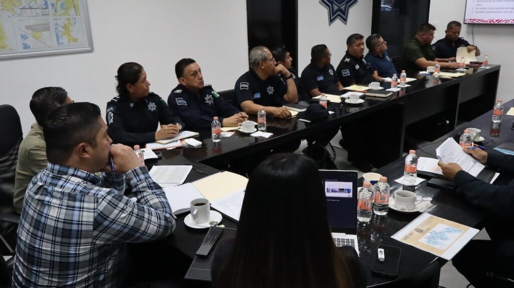Reunión de coordinación de la SSPC Tabasco con directores de Seguridad Pública Municipal para fortalecer operativos y mesas de seguridad