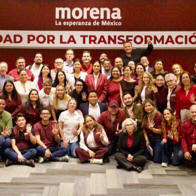 Dirigentes de Morena de los 17 estados que renovarán gubernatura en 2027