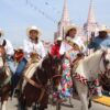 Cabalgantes participan en la tradicional cabalgata de Nacajuca 2026 en honor a la Virgen de los Remedios