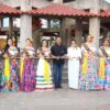Aspirantes a la Flor del Maíz 2026 durante la develación fotográfica en Nacajuca, Tabasco