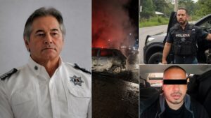 Composición sobre Hernán Bermúdez y detenciones relacionadas con la estructura criminal de La Barredora en Tabasco.