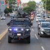 Elementos de seguridad durante el Operativo Reforzamiento de Centro en Tabasco