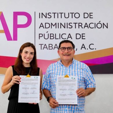 Firma de convenio para fortalecer la profesionalización del servicio público en Tabasco