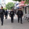 Elementos de la Policía Metropolitana realizan labores de proximidad social en la Zona Luz de Villahermosa