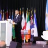 Omar García Harfuch durante su participación en la Conferencia Internacional para el Control de Drogas IDEC 2026 en Buenos Aires