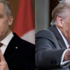 Donald Trump durante la propuesta de renombrar el lago Ontario como Lake America