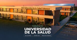 Render de la Universidad de la Salud de Tabasco, que iniciará con 160 alumnos en 2027