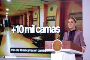 Claudia Sheinbaum durante la conferencia matutina del 29 de septiembre de 2026