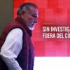 Adán Augusto López de perfil con la leyenda Sin investigación, fuera del círculo
