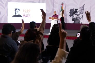 Claudia Sheinbaum Pardo durante la conferencia matutina en la que destacó las acciones de Atención a las Causas