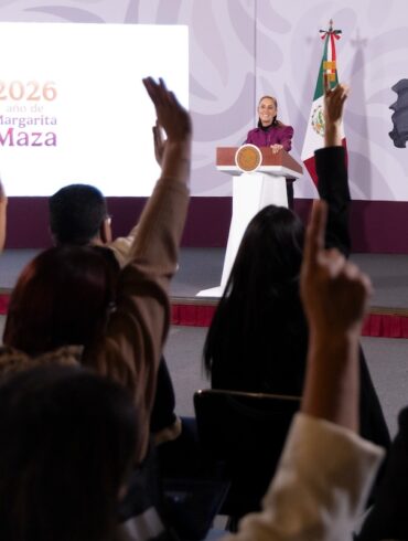 Claudia Sheinbaum Pardo durante la conferencia matutina en la que destacó las acciones de Atención a las Causas