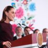 Claudia Sheinbaum durante conferencia en Palacio Nacional sobre el Paquete Económico 2027