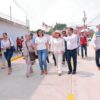 Yolanda Osuna Huerta durante la entrega de la obra integral en la calle 25 de La Florida