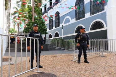 Operativo de seguridad y vialidad durante el Grito de Independencia en Villahermosa