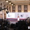 Claudia Sheinbaum durante la conferencia matutina donde destacó la reducción de homicidios dolosos