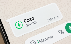 Ilustración de una alerta por estafa con fotos de visualización única en WhatsApp