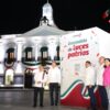 Javier May encabeza el encendido de luces patrias en Plaza de Armas de Villahermosa