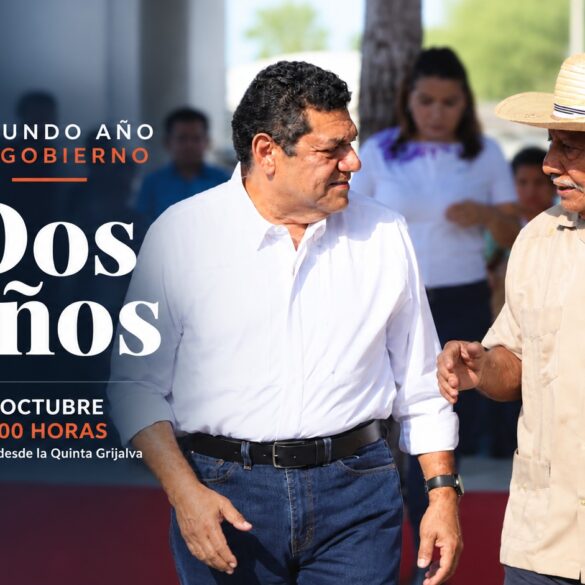 Javier May durante recorrido territorial previo al segundo aniversario de su Gobierno en Tabasco