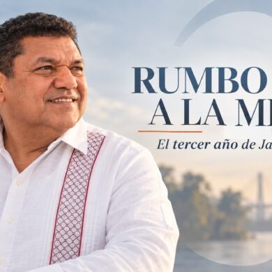 Javier May rumbo a su tercer año de gobierno en Tabasco, con el concepto editorial “Rumbo a la mitad”.