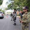Elementos de seguridad durante el Operativo Reforzamiento de Centro en Tabasco