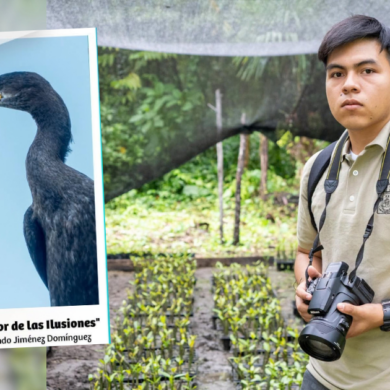 Jared Armando Jiménez Domínguez, estudiante de Biología de la UJAT ganador del concurso Laguna de las Ilusiones 2026