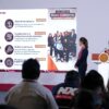 Claudia Sheinbaum durante la conferencia matutina donde se informaron los ahorros de la Secretaría Anticorrupción y Buen Gobierno