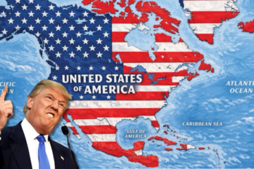 Donald Trump publica mapa de América del Norte con México cubierto por elementos de la bandera de Estados Unidos