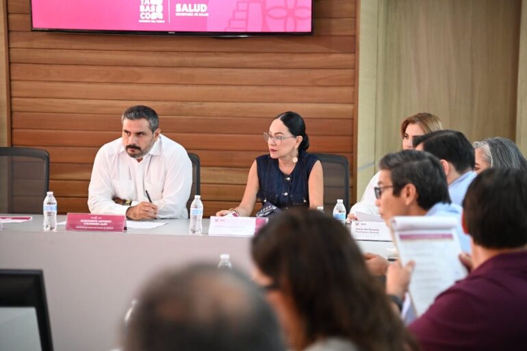 Autoridades estatales participan en reunión de seguimiento del proyecto de la Universidad de la Salud en Tabasco