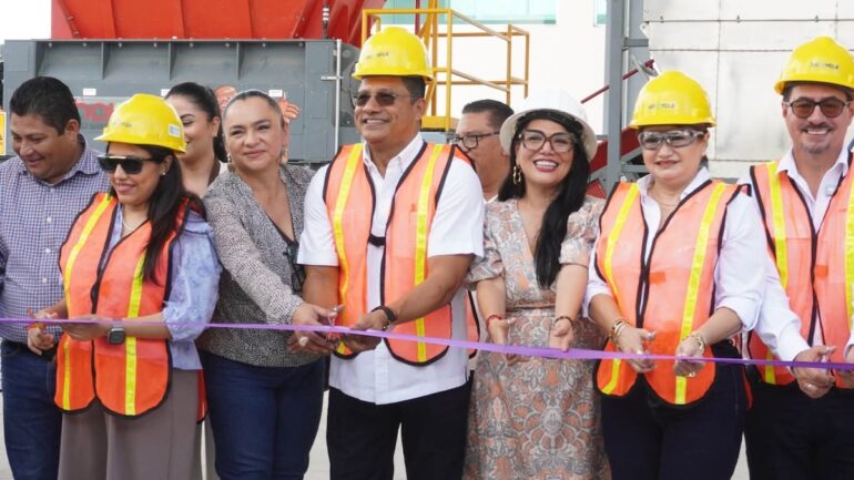 Inauguración del Centro de Transferencia de Residuos Sólidos Urbanos en el sector Don Cipriano, Nacajuca