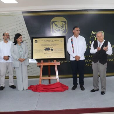 Ceremonia por el 50 aniversario del Colegio de Notarios de Tabasco en Villahermosa