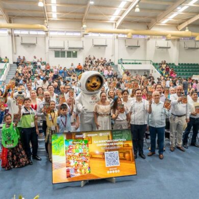 Patricia Iparrea Sánchez encabezó la inauguración de la primera feria estatal que reunió 56 proyectos de ciencia, tecnología e innovación.