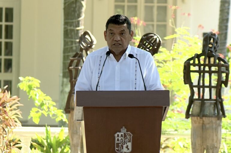 Javier May ofrece su mensaje por el segundo aniversario de su gobierno en la Quinta Grijalva