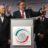 Marcelo Ebrard habla ante medios en el Senado sobre la negociación y continuidad del T-MEC