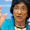 Navi Pillay, Nobel de la Paz 2026 y exjueza de la Corte Penal Internacional, durante una conferencia de prensa sobre derechos humanos.