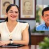 Titular de la Oficina de la Gubernatura de Tabasco en su despacho, con una imagen del gobernador Javier May Rodríguez en un recuadro.