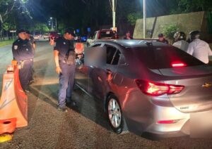 Operativo Alcoholímetro de la Guardia Estatal de Caminos en el municipio de Centro, Tabasco