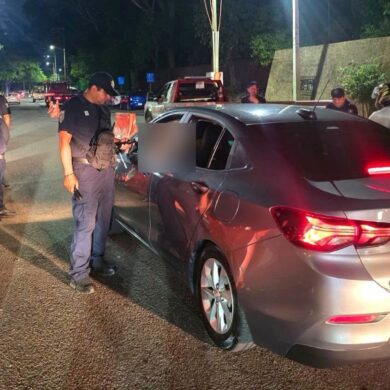 Operativo Alcoholímetro de la Guardia Estatal de Caminos en el municipio de Centro, Tabasco