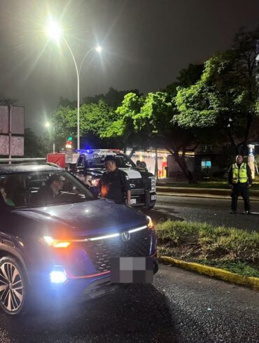 Operativo alcoholímetro de la Guardia Estatal de Caminos en Villahermosa, Tabasco
