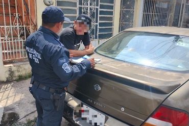 Elementos de la Guardia Estatal de Caminos durante el operativo Vialidades Libres en Villahermosa