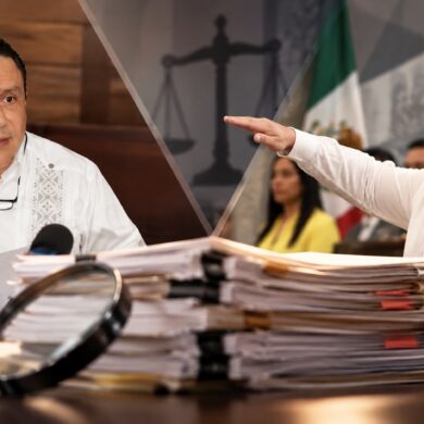 Oswald Lara Borges y Edgar Iván Oropeza Díaz en un visual editorial sobre el nuevo control interno del Tribunal Electoral de Tabasco.
