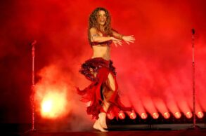Shakira durante su presentación en Madrid como parte de Las Mujeres Ya No Lloran World Tour