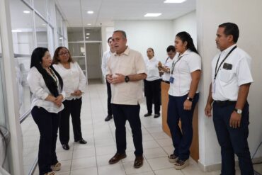 Carlos Efraín Reséndez Bocanegra durante la supervisión de órganos judiciales en Cárdenas, Tabasco.