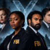 Ilustración conceptual de los nuevos agentes de The X-Files junto a Mulder y Scully.